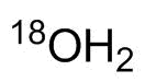 Heavy-oxygen water molecular structure (CAS 14314-42-2)