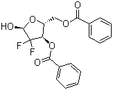 2-Deoxy-2,2-difluoro-D-ribofuranose-3,5-dibenzoate molecular structure (CAS 143157-22-6)