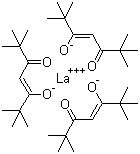 Tris(dipivaloylmethanato)lanthanum molecular structure (CAS 14319-13-2)