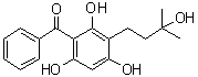3-(3-Hydroxy-3-Methylbutanyl)- 2,4,6-trihydroxybenzophenone molecular structure (CAS 1432062-53-7)