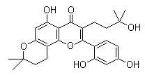 结构式 CAS# 1432063-35-8, 8-异桑皮黄素水合物
