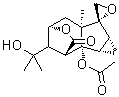 (1aR,1bS,2R,2'S,5S,6aS,7aS,8R)-rel-1b-(Acetyloxy)hexahydro-8-(1-hydroxy-1-methylethyl)-6a-methylspiro[2,5-methano-7H-oxireno[3,4]cyclopent[1,2-d]oxepin-7,2'-oxiran]-3(2H)-one molecular structure (CAS 1432063-63-2)