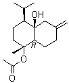 (1R,4S,4aR,8aR)-rel-Octahydro-1-methyl-6-methylene-4-(1-methylethyl)-1,4a(2H)-naphthalenediol 1-acetate molecular structure (CAS 1432064-69-1)