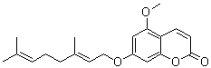 structure of CAS# 1432075-68-7, 7-[(3,7-Dimethyl-2,6-octadien-1-yl)oxy]-5-methoxy-2H-1-benzopyran-2-one