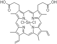 Tin protoporphyrin IX dichloride molecular structure (CAS 14325-05-4)