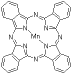 structure of CAS# 14325-24-7, Manganese(II) phthalocyanine