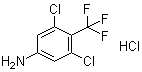 3,5-Dichloro-4-(trifluoromethyl)benzenamine hydrochloride molecular structure (CAS 1432795-16-8)