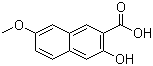 2-Hydroxy-6-methoxy-3-naphthoic acid molecular structure (CAS 143355-56-0)