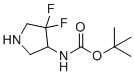 3-(Boc-amino)-4,4-difluoropyrrolidine molecular structure (CAS 1434141-95-3)