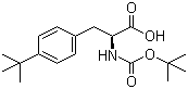 structure of CAS# 143415-62-7, Boc-L-4-tert-Butylphenylalanine;Boc-4-tert-Butyl-Phe-OH