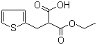 2-Carbethoxy-3-(2-thienyl)propanoic acid molecular structure (CAS 143468-96-6)