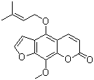 结构式 CAS# 14348-22-2, Knidilin; 5-(异戊烯基氧基)-8-甲氧基补骨脂素