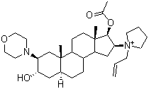 Rocuronium molecular structure (CAS 143558-00-3)