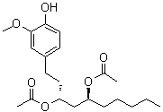 (3R,5S)-[6]-姜二醇二乙酸酯分子结构 (CAS 143615-75-2)