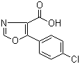 5-(4-Chlorophenyl)oxazole-4-carboxylic acid molecular structure (CAS 143659-14-7)