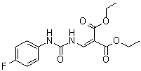 2-[[[[(4-Fluorophenyl)amino]carbonyl]amino]methylene]propanedioic acid 1,3-diethyl ester molecular structure (CAS 1437323-24-4)