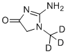 structure of CAS# 143827-20-7, Creatinine-(methyl-d3);Creatinine-d3; 2-Amino-1-(2H3)Methyl-1,5-Dihydro-4H-Imidazol-4-One