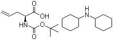 结构式 CAS# 143979-15-1, Boc-L-烯丙基甘氨酸二环己胺盐; 叔丁氧羰基-L-烯丙基甘氨酸二环己胺盐