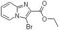 Ethyl 3-bromoimidazo[1,2-a]pyridine-2-carboxylate molecular structure (CAS 143982-54-1)