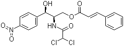 3-Phenyl-2-propenoic acid (2R,3R)-2-[(dichloroacetyl)amino]-3-hydroxy-3-(4-nitrophenyl)propyl ester molecular structure (CAS 14399-14-5)