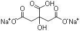 结构式 CAS# 144-33-2, 柠檬酸二钠盐