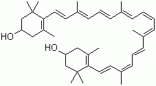 玉米黄质分子结构 (CAS 144-68-3)