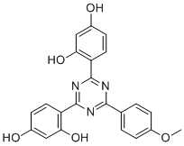 4,4'-[6-(4-methoxyphenyl)-1,3,5-triazine-2,4-diyl]bis-1,3-Benzenediol molecular structure (CAS 1440-00-2)