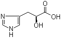 结构式 CAS# 14403-45-3, (S)-2-羟基-3-(咪唑-4-基)丙酸