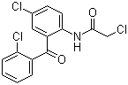 2-Chloro-N-[4-chloro-2-(2-chlorobenzoyl)phenyl]acetamide molecular structure (CAS 14405-03-9)