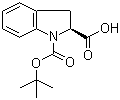 Boc-L-indoline-2-carboxylic acid molecular structure (CAS 144069-67-0)