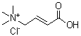 (2E)-3-Carboxy-N,N,N-trimethyl-2-propen-1-aminium chloride (1:1) molecular structure (CAS 144205-67-4)