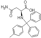结构式 CAS# 144317-20-4, N-[(4-甲基苯基)二苯基甲基]-L-天冬氨酰胺