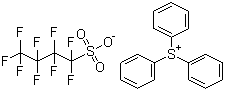 结构式 CAS# 144317-44-2, 全氟丁基磺酸三苯基锍盐