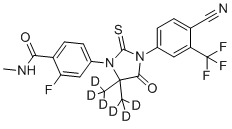Enzalutamide-d6 molecular structure (CAS 1443331-94-9)