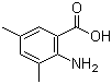 结构式 CAS# 14438-32-5, 3,5-二甲基-2-氨基苯甲酸