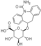 5-(Aminocarbonyl)-10,11-dihydro-5H-dibenz[b,f]azepin-10-yl beta-D-glucopyranosiduronic acid molecular structure (CAS 144407-84-1)