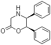 (5S,6R)-5,6-Diphenyl-2-morpholinone molecular structure (CAS 144538-22-7)