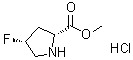 (4R)-4-Fluoro-D-proline methyl ester hydrochloride (1:1) molecular structure (CAS 1445948-46-8)