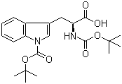 structure of CAS# 144599-95-1, N-Boc-N'-Boc-L-tryptophan;Boc-Trp(Boc)-OH