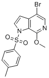 structure of CAS# 1445993-85-0, 4-bromo-7-methoxy-1-tosyl-1H-pyrrolo[2,3-c]pyridine