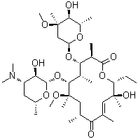 (10E)-10,11-Didehydro-11-deoxy-6-O-methylerythromycin molecular structure (CAS 144604-03-5)
