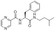 structure of CAS# 1446194-56-4, Bortezomib Impurity H;(S)-N-(1-(isopentylaMino)-1-oxo-3-phenylpropan-2-yl)pyrazine-2-carboxaMide