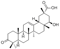 22-Hydroxy-3-oxoolean-12-en-29-oic acid molecular structure (CAS 144629-84-5)