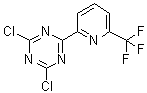 2,4-Dichloro-6-[6-(trifluoromethyl)-2-pyridinyl]-1,3,5-triazine molecular structure (CAS 1446507-40-9)
