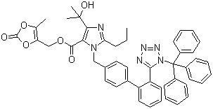 Trityl olmesartan molecular structure (CAS 144690-92-6)