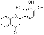 结构式 CAS# 144707-18-6, 2-(2,3,4-三羟基苯基)-4H-1-苯并吡喃-4-酮