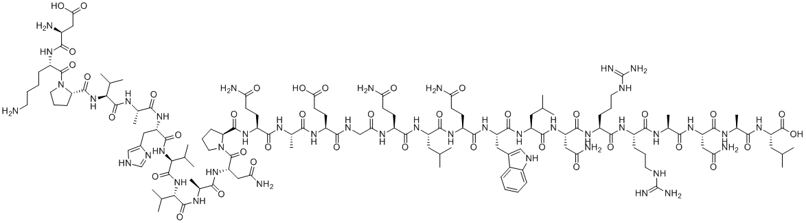 结构式 CAS# 144796-70-3, 人肿瘤坏死因子-α 的多肽片段 TNF-α (10-36)