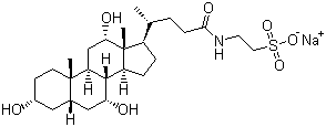 Sodium taurocholate molecular structure (CAS 145-42-6)