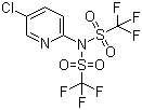 N-(5-Chloro-2-pyridyl)bis(trifluoromethanesulfonimide) molecular structure (CAS 145100-51-2)