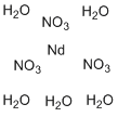 Neodymium nitrate molecular structure (CAS 14517-29-4)